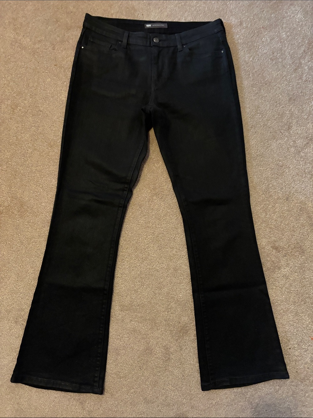 Levi’s Black Women's Flare Jeans - Classic Stretch Denim Size 31x32